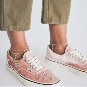 Sandy Liang x Vans velvet piercing pink size 8